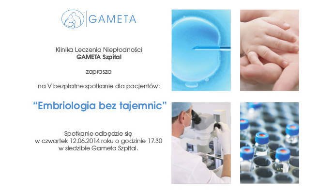 V bezpłatne spotkanie dla pacjentów: "Embriologia bez tajemnic".